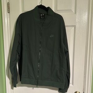 Nike Green Bomber Jacket with Ribbed Cuffs FULL SET WITH MATCHING BOTTOMS